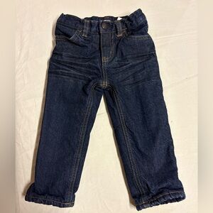 OshKosh B'gosh Dark Blue Fleece Lined Kids Jeans